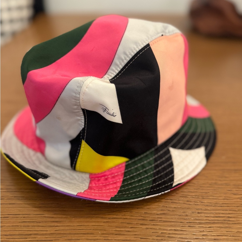 Emilio Pucci Multicolor Patchwork Hat - image 1